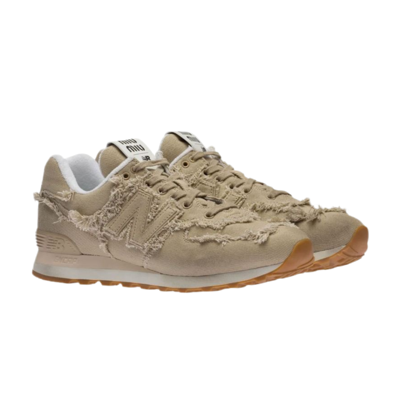 New Balance x Miu Miu 574 'Denim - Colonial Beige'